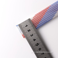 25MM White/blue/red Cable Management PET Braided Sleeve